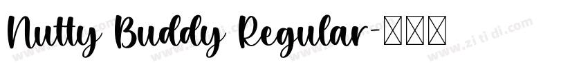 Nutty Buddy Regular字体转换